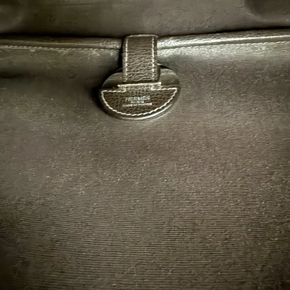 hermes colorado brown messenger briefcase laptop blokecore travel bag
